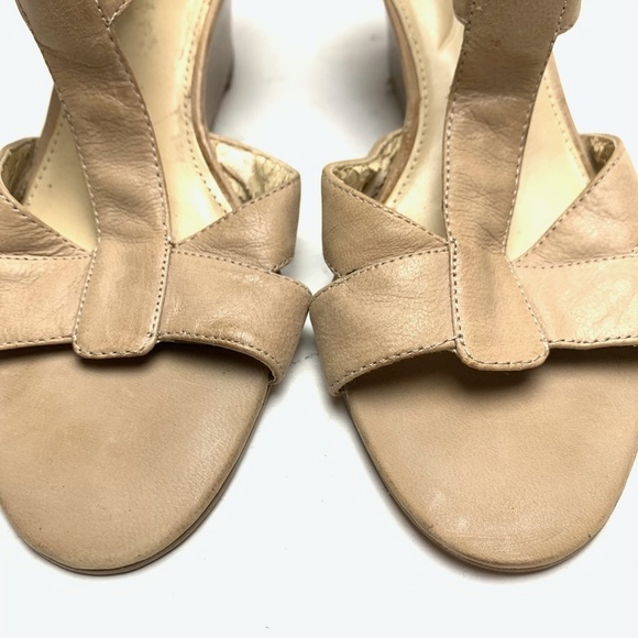 Nine West PIPINHOT Wedge Genuine Leather Sandals 6 - Picture 6 of 12